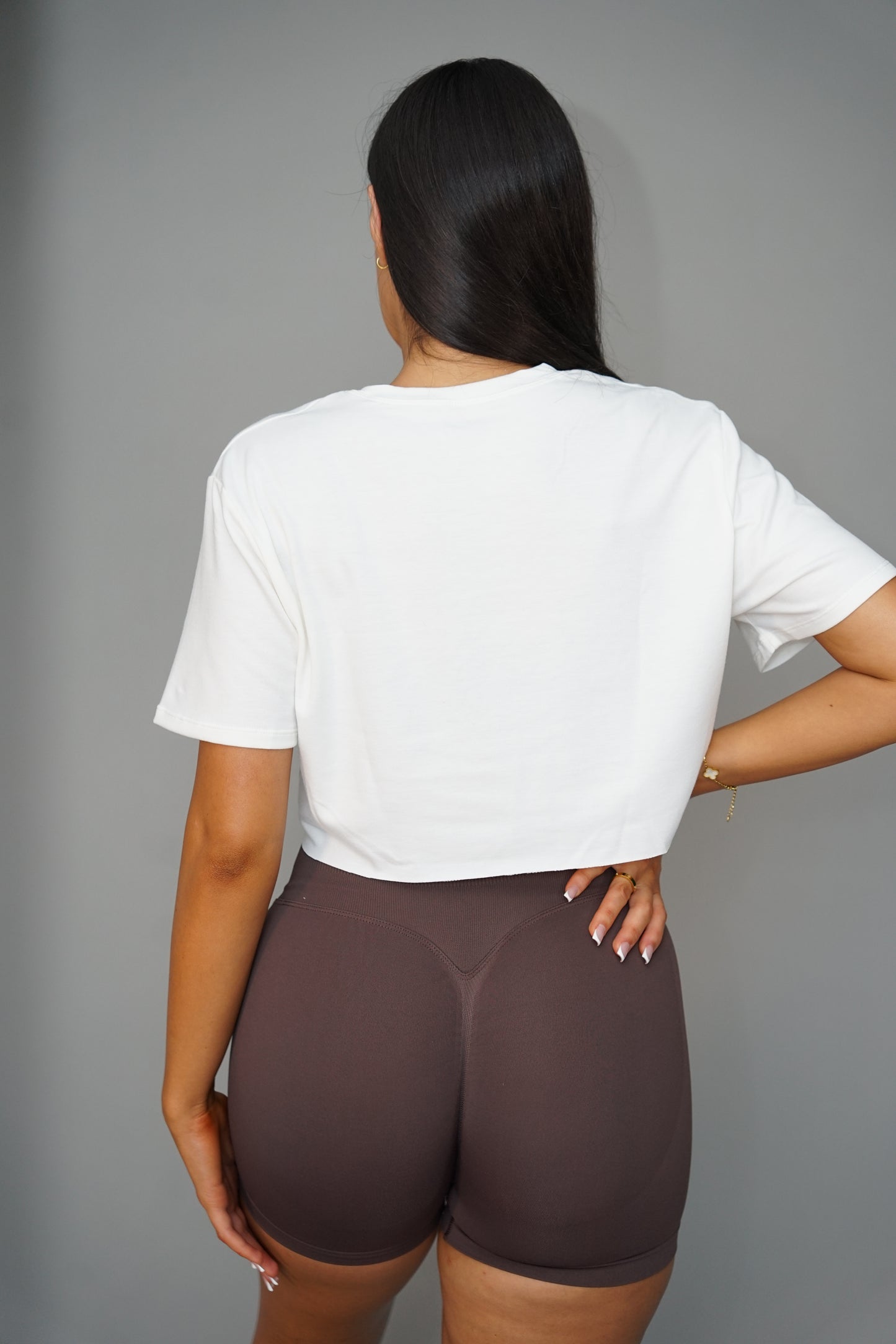 Loose Crop Top - White