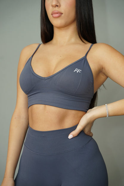 Essential Sports Bra - Charcoal Navy