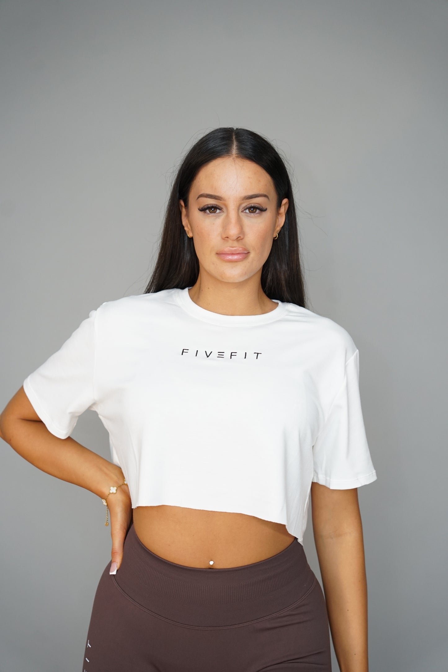 Loose Crop Top - White